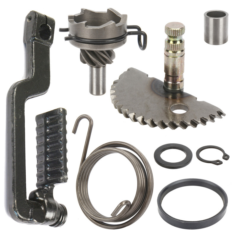 Scooter pedal starting shaft gear idle gear spring kit GY6 50cc139QMB starting shaft kit Scooter pedal starting shaft gear idle gear spring kit GY6 50cc139QMB starting shaft kit