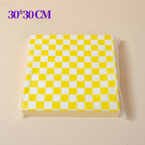 黄格防油纸30*30