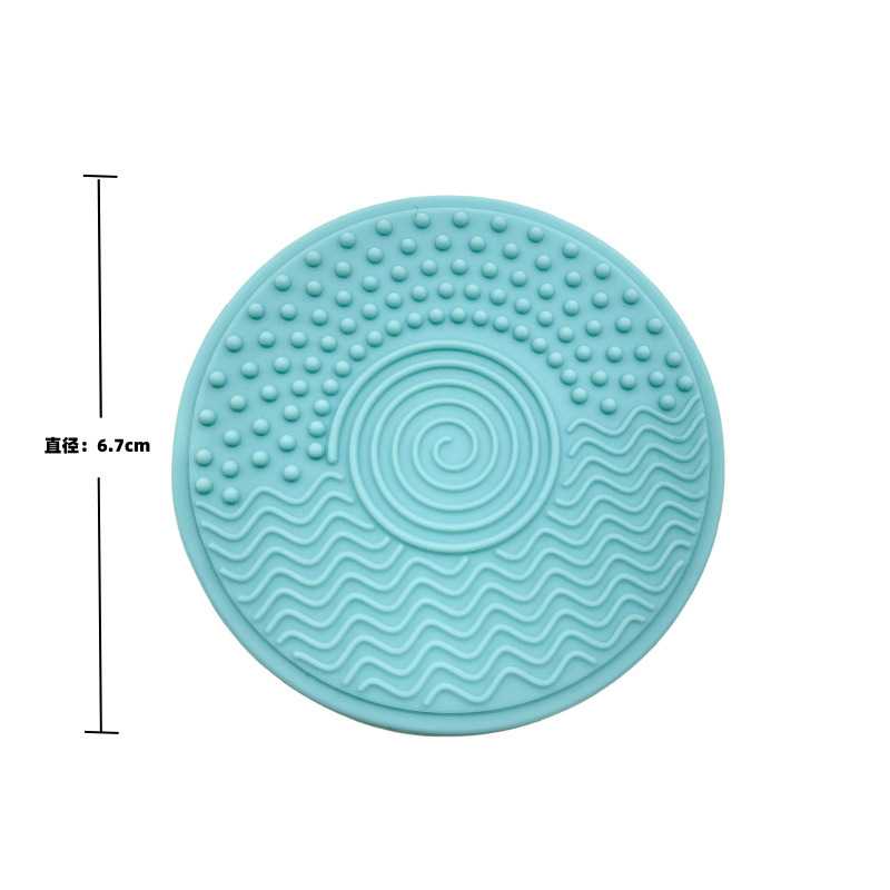 Silicone Makeup Brush Cleaning Pad, Round Scrubbing Pad, Beauty Sponge Cleaning Tool, Portable Cross-Border Best-Selling Model Silicone Makeup Brush Cleaning Pad, Round Scrubbing Pad, Beauty Sponge Cleaning Tool, Portable Cross-Border Best-Selling Model