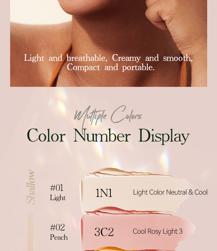 Casual Solid Color Plastic Foundation Makeup display picture 3