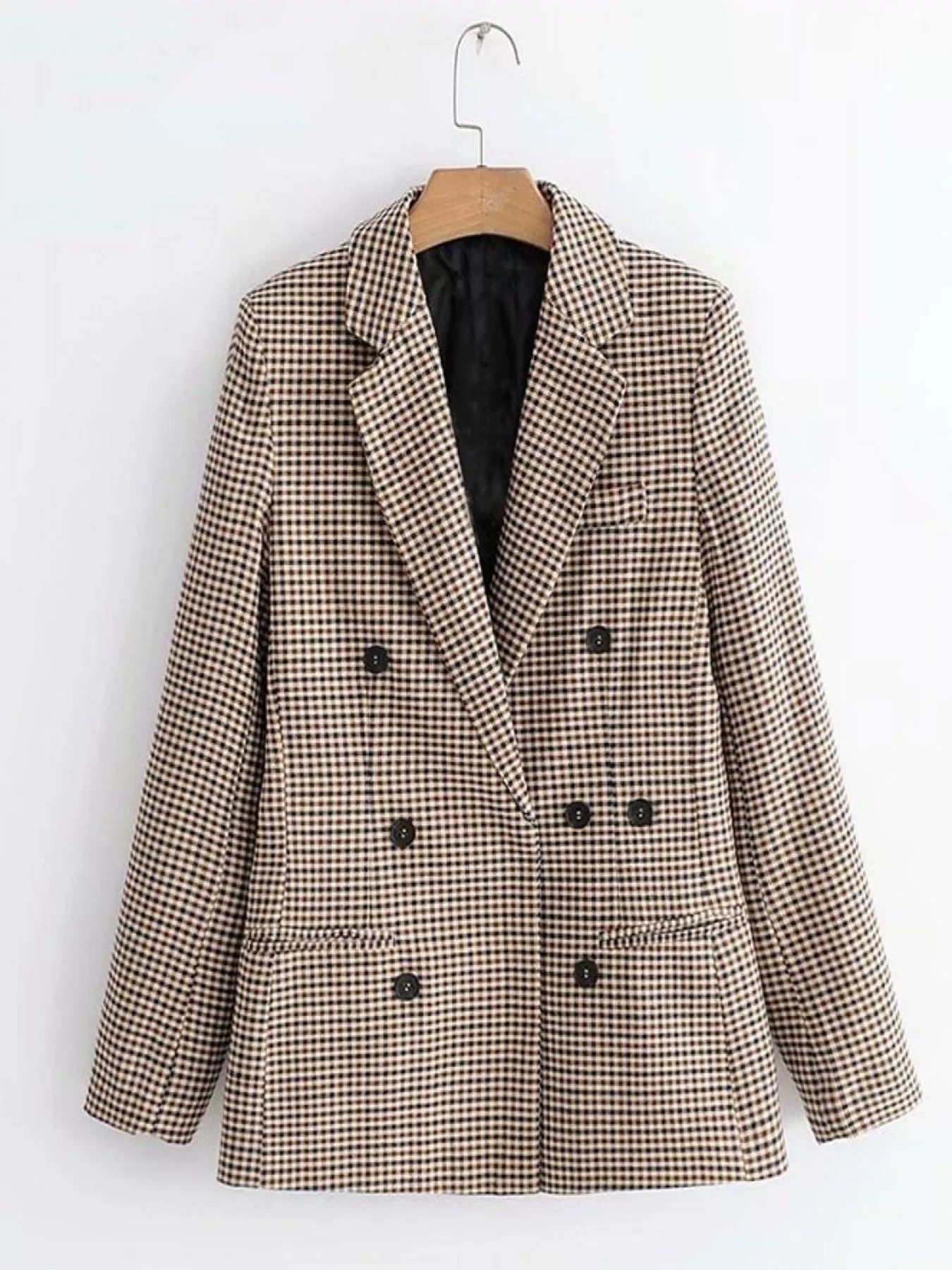 Женская клетчатая костюмная jacket для делового офиса, европейский и американский кроссбордный новый бизнес одежды, облегающий силуэт