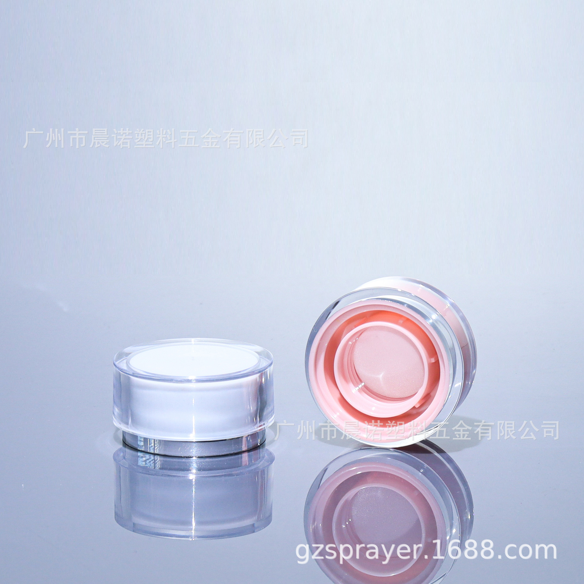 24/410双层组合盖高透化妆品旋盖水乳瓶盖子塑料啫喱拧盖