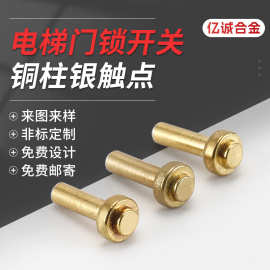 可加工定制 复合银触点继电器电磁 电梯门锁开关配件银铜合金触头