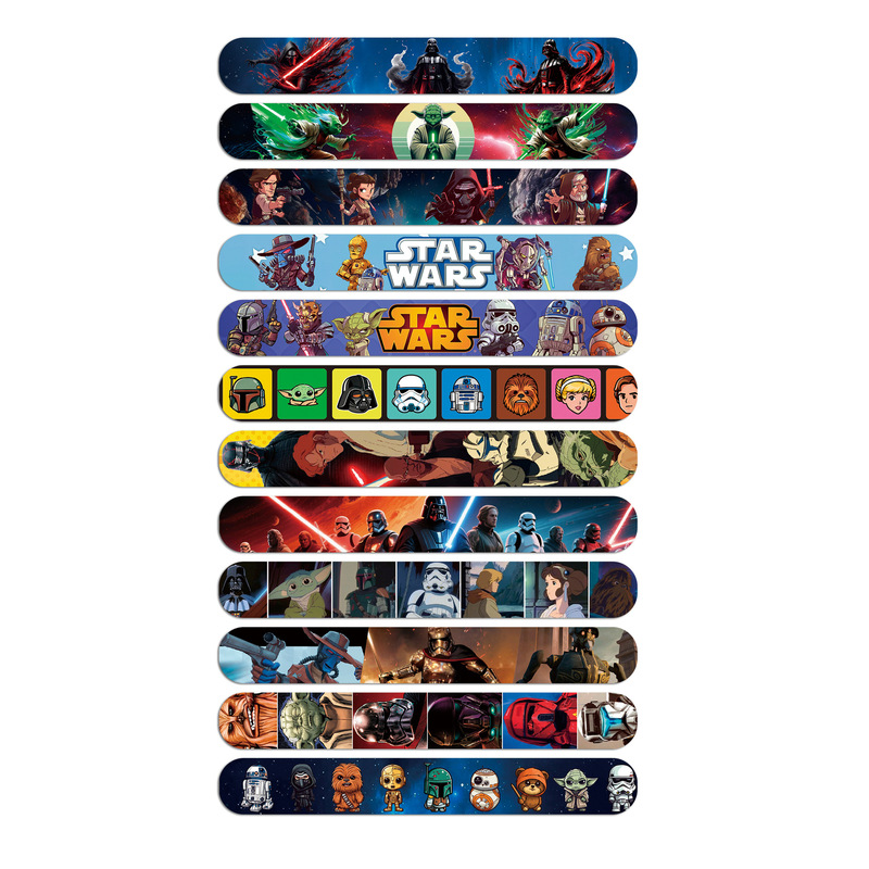 Star Wars Snap Ring Alien Laser Sword Children's Cartoon Toy Bracelet Party Gift Snap Ring Hand Accessories