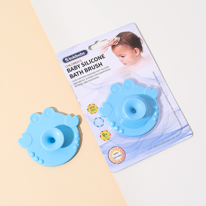 Cepillo de lavado facial de silicona para bebés multiusos Cepillo de champú para bebés Cepillo de baño Cepillo de champú de masaje de baño para niños