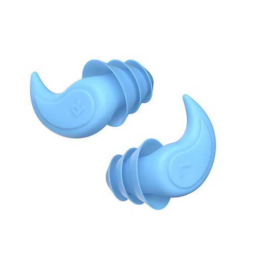 Cross-border new product three-layer silicone noise-cancelling earplugs, soundproofing, sleeping, bathing, swimming, waterproof, anti-snoring, anti-shedding earplugs