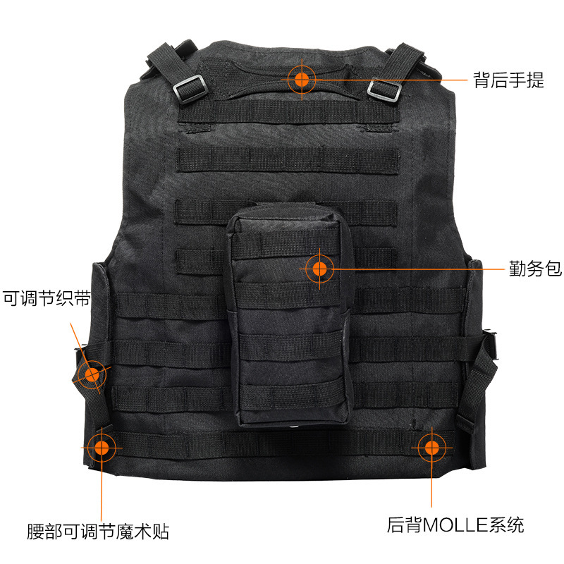 Chaleco táctico de camuflaje chaleco multifuncional anti-punchazo chaleco anfibio de acero rápido desmontaje hombre armadura ligera