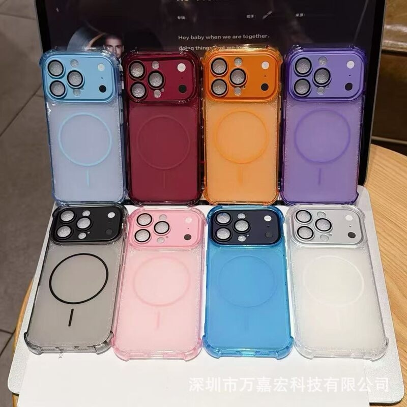 Suitable for iPhone 18 Pro Max, four-corner anti-drop, instantly transforms into a phone case, transparent, full coverage lens film for Apple 17 Pro