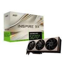 MSI硬派师 GeForce RTX 5070 Ti 16G INSPIRE 3X OC 电竞游戏显卡