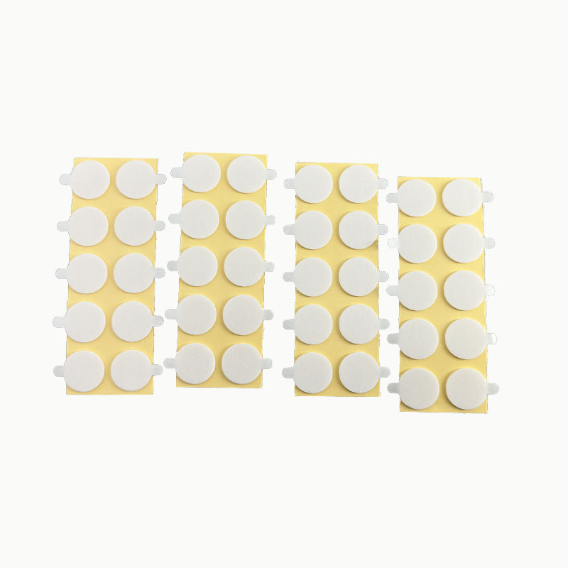 Base de espuma para mecha de vela redonda, cinta adhesiva de doble cara blanca, espuma de PE de alta viscosidad, adhesivo fijo.