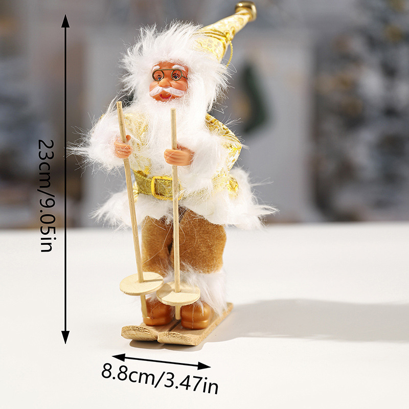 Fabricantes para DIBUJOS ANIMADOS paño felpa Santa Claus muñeca colgante adornos juguetes Navidad decoraciones