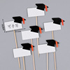 Graduation season paper cup cake decoration can be handwritten name blessing, doctoral boy girls and girls blank plug -in