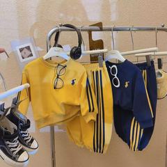 2025春新作子供刺繍スウェットスーツおしゃれ可爱い柔らか快适ミディアムキッズ