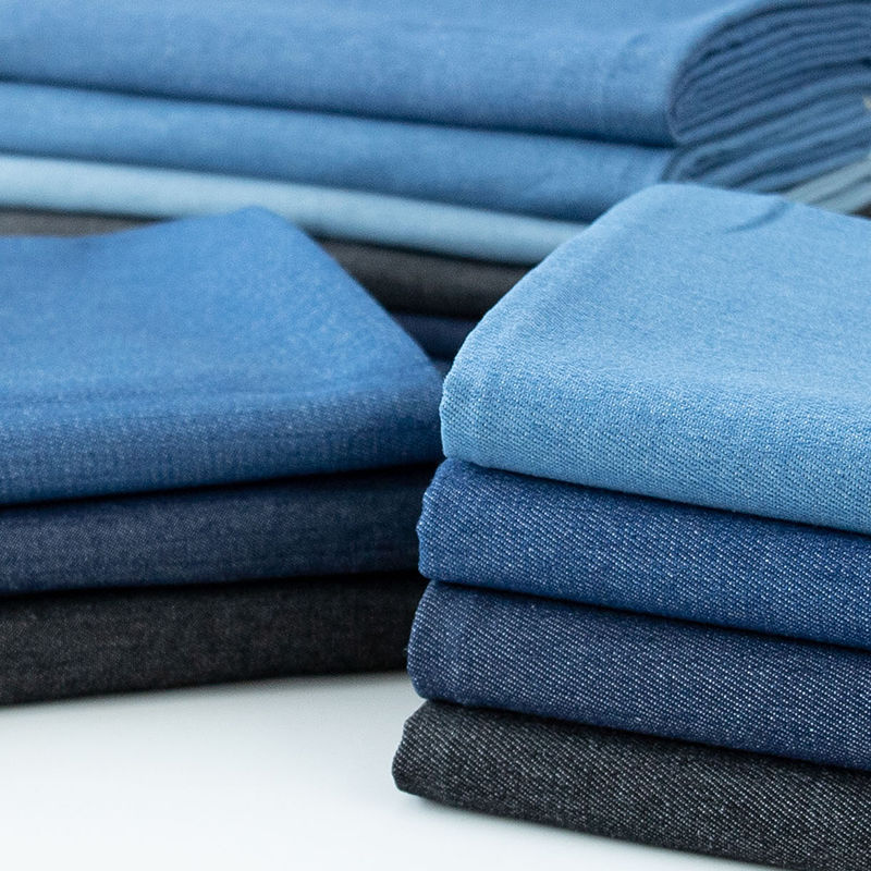 Latest fashion Fabric washing cowboy cloth thickening trousers shirt coat clothing summer blue Thin cotton
