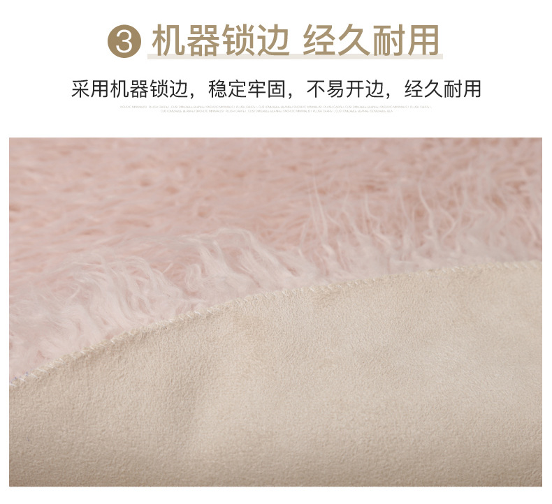 Australian Sheep Imitation Beach Wool Carpet Chair Cushion Plush Round Carpet Bedroom Bedside Blanket Bay Window Mat Window Sill Mat