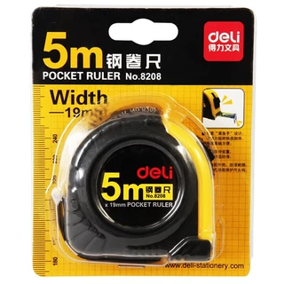 得力8208/8209钢卷尺长度多规格可选5米7.5米钢卷尺一件代发