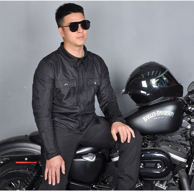 VOLERO nuevo traje de ciclismo de motocicleta malla de verano transpirable chaqueta de ciclismo de motocicleta casual traje a prueba de caídas