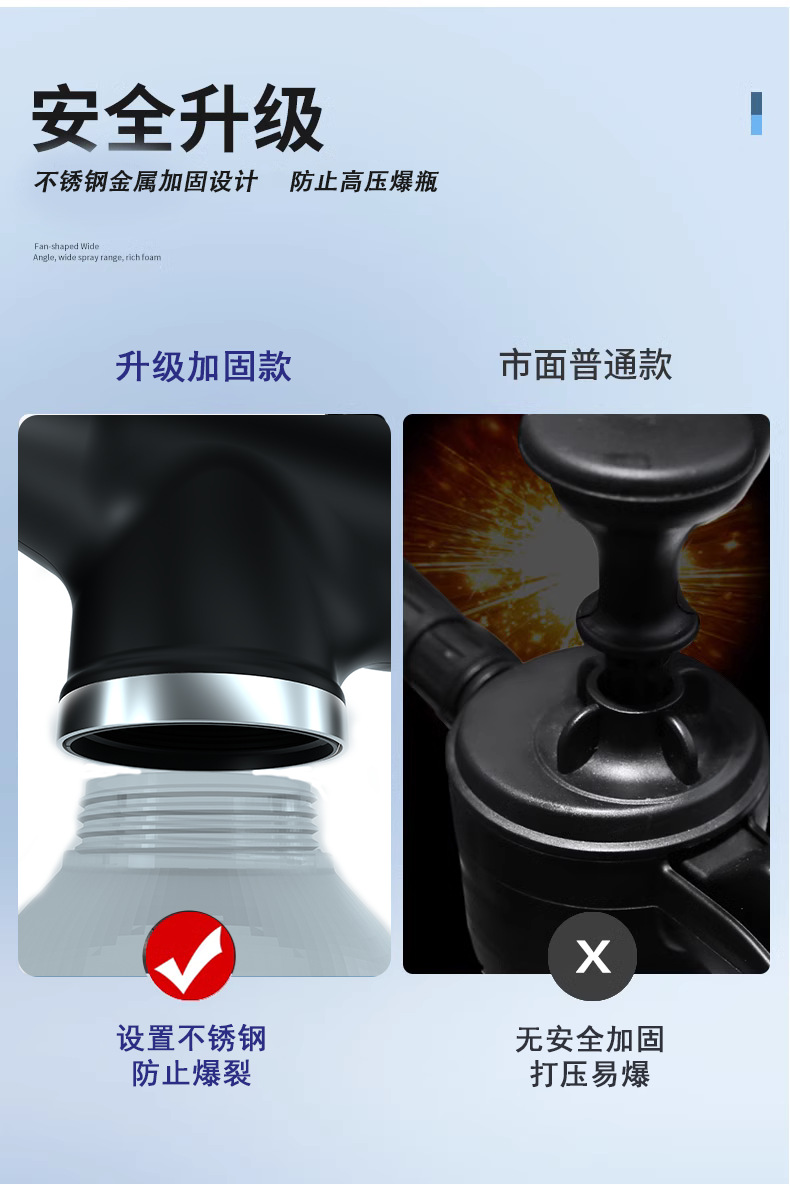 New handheld car wash electric foam spray gun large capacity 2L car cleaning watering can Charging portable high pressure endurance