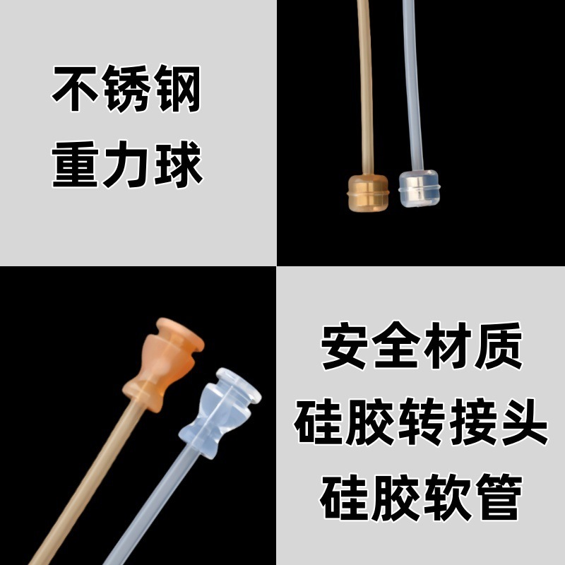 Shixi 乳首アクセサリーに適したソフトシリコンストロー、ストレートドリンクノズル、中空ストロー、一体型分割ストレートドリンク中空ストロー|undefined