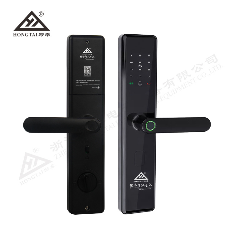 宏泰HT916指纹密码锁 一握开半自动小区/公寓/别墅