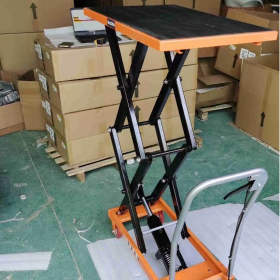 双剪液压升降台车平板手推车330磅