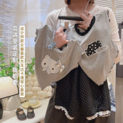 【親子モデル】2025夏の新型蜜芽袖女児シンプル立体tシャツ九分ズボン卸売り