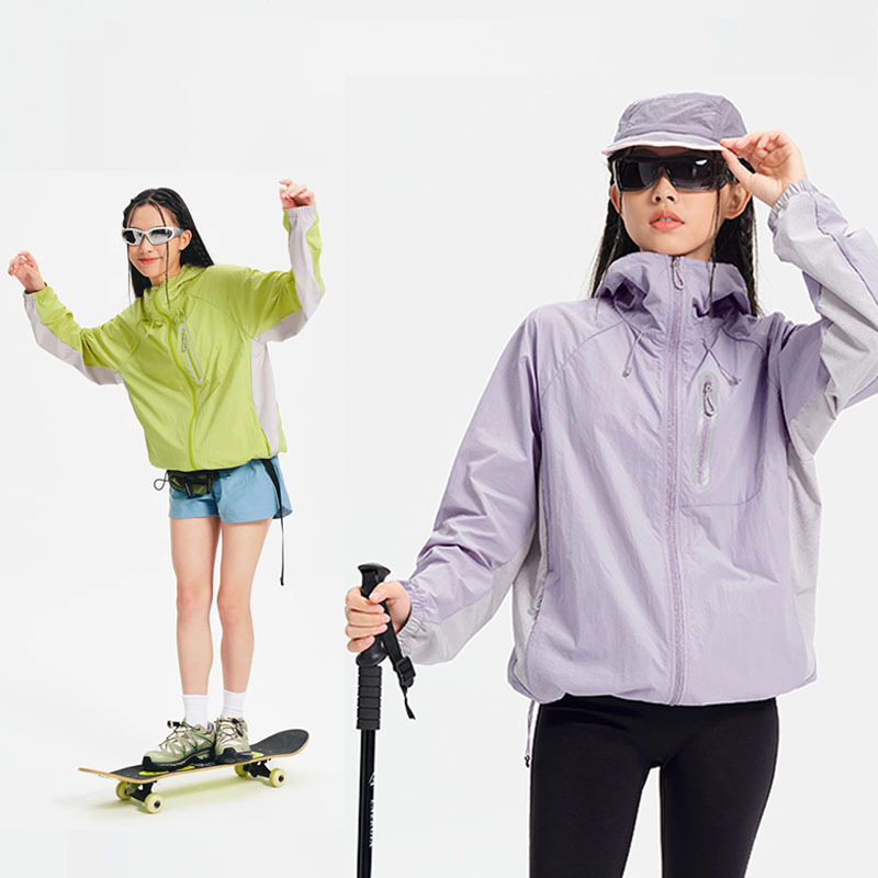 Mountain Original Yarn Lightweight Sunscreen Clothing UPF100 Outdoor Breathable Sunscreen Clothing Loose UV Protection Couple Jacket