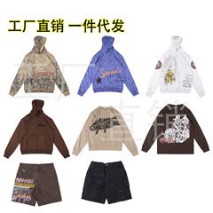 外国貿易卸売りTravis Scottアメリカのレトロな男女のガードルの長袖のカジュアルなズボンのコレクション