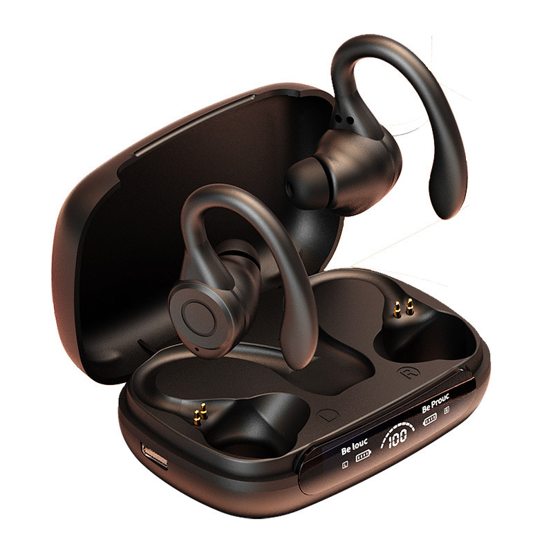 Factory direct supply new ear-hanging Y7 wireless bluetooth headset sports running private model tws with digital display Factory direct supply new ear-hanging Y7 wireless bluetooth headset sports running private model tws with digital display