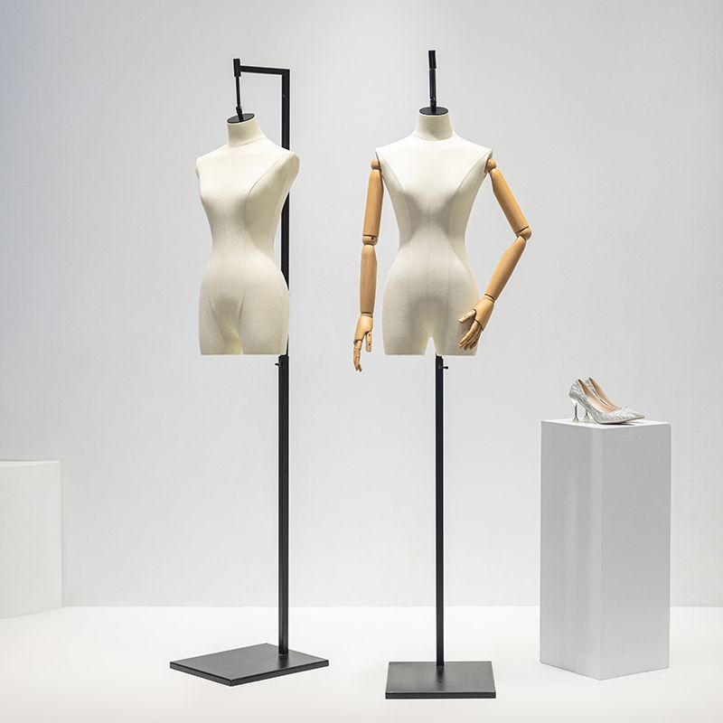 tienda de ropa de alta calidad ventana colgar modelo accesorios de mujer busto maniquí modelo de cuerpo completo