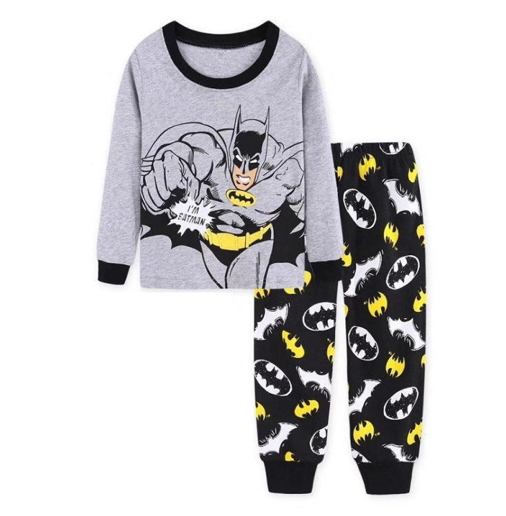 Traje de desgaste para el hogar para niños europeo y americano Otoño e Invierno ropa para niños nueva ropa interior para niños y niñas pijamas de dibujos animados para bebés al por mayor