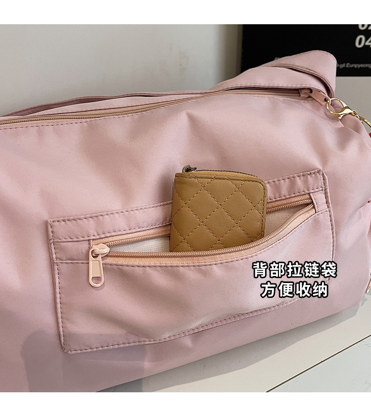 Sports yoga fitness bag 2025 new college student shoulder bag cute pendant-tipped crossbody bag popular travel bag
