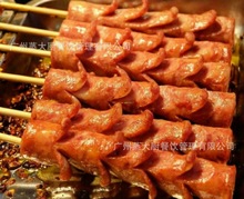 小开花肠25串/包烧烤串热狗串冷冻半成品小吃店油炸麻辣烫烧烤