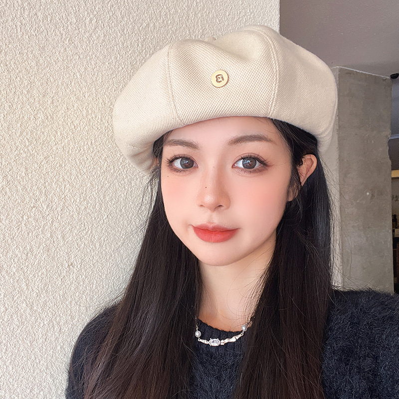 Classic Women's Beret Hat For Autumn And Spring Elegant Style_voghion.com