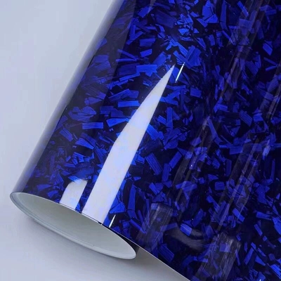 Auto Color Change Film – Car Color Changing Film Pet Forged - pet-glossy-flower-carbon-blue-152-18m