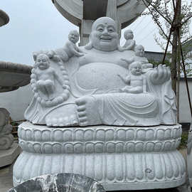 石雕弥勒佛图片大全集 寺庙天王殿供奉大肚弥勒未来佛 佛像厂电话