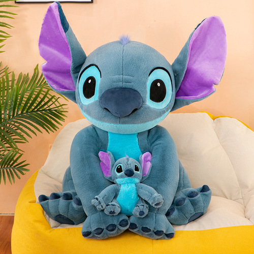 Cartoon Stitch Doll Cute Stitch Large Plush Toy Pillow Sleeping Doll Birthday Gift Wholesale