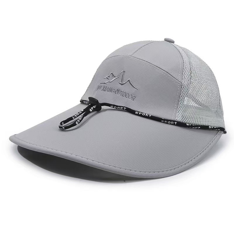 Chapeau de soleil respirant à large bord pour homme, protection extérieure pour le cyclisme et la randonnée_voghion.com