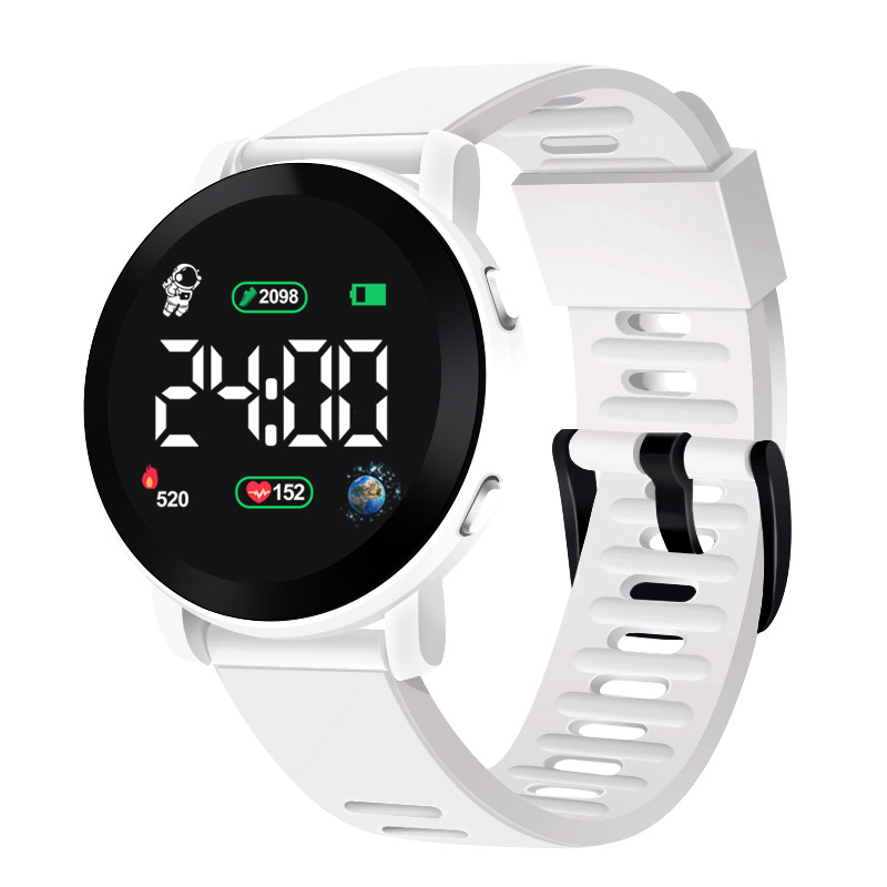 Caliente nuevo LED ronda reloj electrónico tendencia de la moda ocio al aire libre impermeable estudiante deportes reloj electrónico