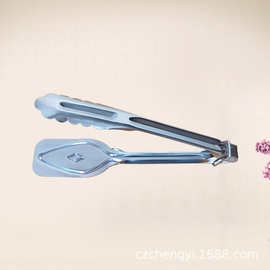 厂家供应 9寸不锈钢食品夹 面包夹 烧烤烘焙自助餐用具库存尾货