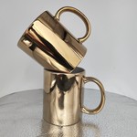 电镀镜面金色镀把马克杯涂层金线银线陶瓷杯厂家印制广告变色水杯