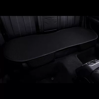 Seat cushion, seat cover | luxury, breathable, non-slip car seat cushion - rear-three-seater-seat-black-1-piece
