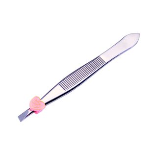 Manufacturer wholesale stainless steel eyebrow clip covering clip beauty clip eyebrow trimming clip oblique mouth eyebrow tweezers beauty tools