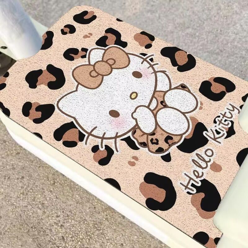 Cartoon Cute Electric Car Foot Mats, Universal Anti-Slip, Wear-Resistant, Dust-Removing Foot Mats, Battery Car Mud Scraper Wire Ring Floor Mats