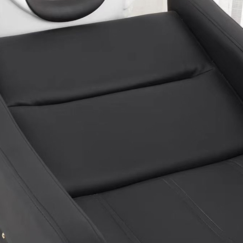 Cama de lavado de cabello de medio reclinado, salón de peluquería, cama de lavado de agua, lavabo cerámico, cama de lavado de cabello de medio reclinado, cama de lavado de cabello de lujo simple y ligera.