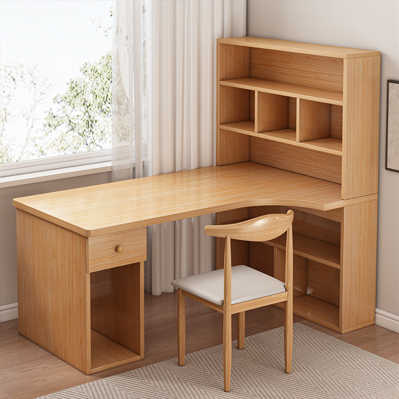 Desk Bookshelf Integrated Corner Table Study Home Study Table Modern Simple Computer Desk Office Table and Chair suit