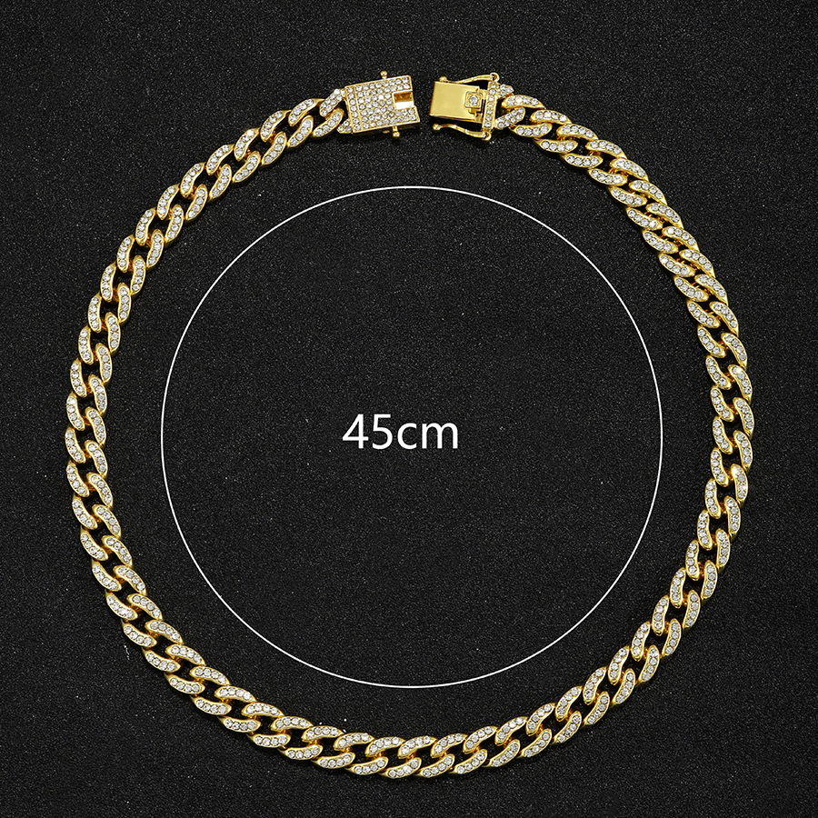 Colier personalizat oval hip hop, brățară, diamant de apă, bijuterii pentru bărbați, lanț cubanez_voghion.com