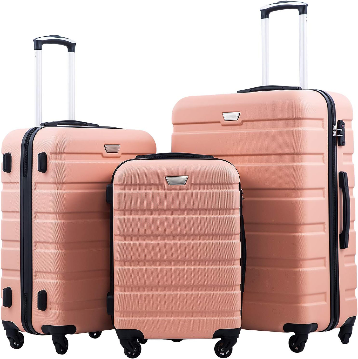 Maleta de Equipaje con Ruedas Set de 5 Piezas 20 Pulgadas de ABS Antirrobo para Viajes de Ocio