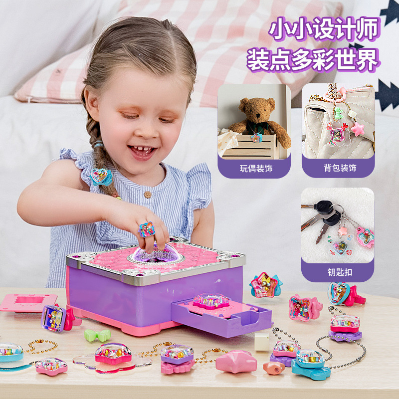 Nuchi libro mágico 3D magia DIY máquina de pegatinas creativa hecha a mano caja de regalo para niños