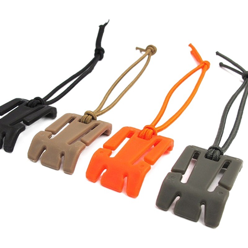Elastic Cord Buckle Square Tie Buckle Molle System Webbing Fastener Roll Clip Webbing Clip Elastic Storage